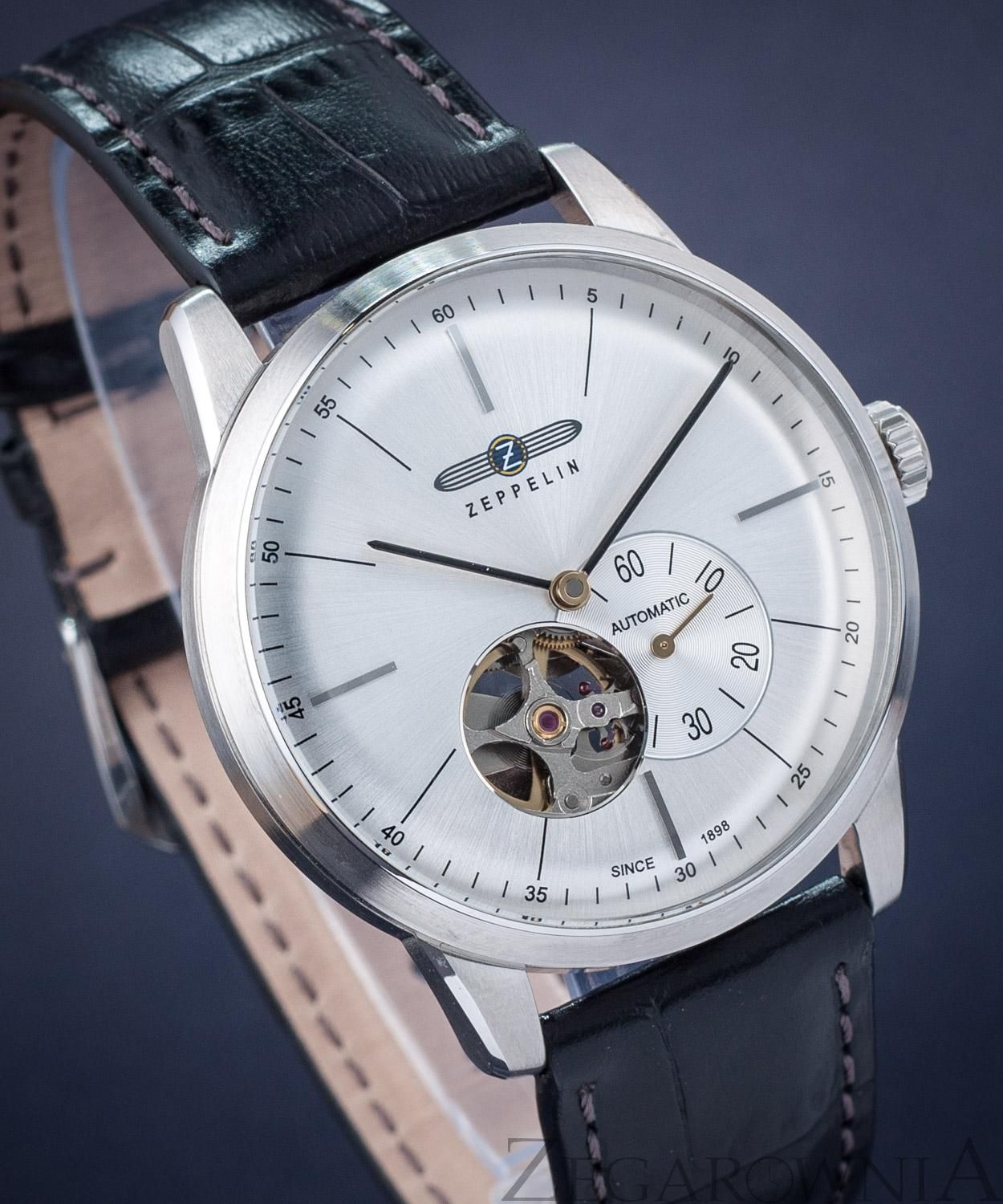 Zeppelin 7364-5: Orologio Automatico Con Quadrante Cream E Cuore Aperto