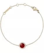 Bransoletka Daniel Wellington Audrey Red Agathe Gold