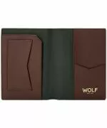 Etui na paszport Wolf Signature Brown