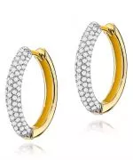 Kolczyki Bonore ze Złota próby 585 z diamentem 0,83 ct