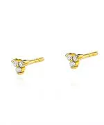 Kolczyki Bonore ze Złota próby 585 z diamentem 0,09 ct