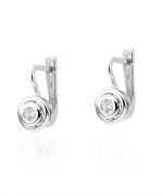 Kolczyki Bonore ze Złota próby 585 z diamentem 0,2 ct