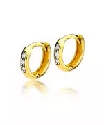 Kolczyki Bonore ze Złota próby 585 z diamentem 0,08 ct