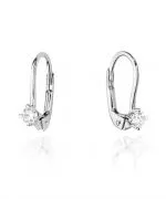 Kolczyki Bonore ze Złota próby 585 z diamentem 0,2 ct
