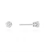 Kolczyki Bonore ze Złota próby 585 z diamentem 0,2 ct