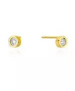 Kolczyki Bonore ze Złota próby 585 z diamentem 0,16 ct