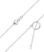Łańcuszek Bonore 42 - 45 cm ze Złota próby 585 z diamentem 0,0145 ct
