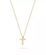 Łańcuszek Bonore 42 - 45 cm ze Złota próby 585 z diamentem 0,06 ct