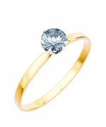 Pierścionek Bonore ze złota próby 585 z diamentem 0,7 ct