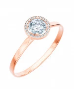 Pierścionek Bonore z różowego złota próby 585 z diamentem 0,7 ct
