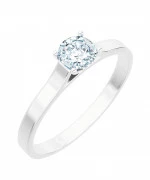 Pierścionek Bonore z białego złota próby 585 z diamentem 0,7 ct
