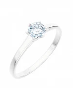 Pierścionek Bonore z białego złota próby 585 z diamentem 0,7 ct