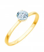 Pierścionek Bonore ze złota próby 585 z diamentem 0,7 ct