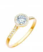 Pierścionek Bonore ze złota próby 585 z diamentem 0,7 ct