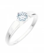 Pierścionek Bonore z białego złota próby 585 z diamentem 0,7 ct