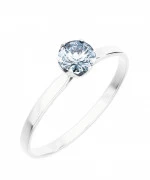 Pierścionek Bonore z białego złota próby 585 z diamentem 0,7 ct