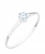 Pierścionek Bonore z białego złota próby 585 z diamentem 0,4 ct