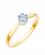 Pierścionek Bonore ze złota próby 585 z diamentem 0,4 ct