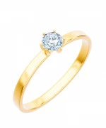 Pierścionek Bonore ze złota próby 585 z diamentem 0,5 ct