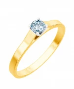 Pierścionek Bonore ze złota próby 585 z diamentem 0,4 ct