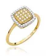 Pierścionek Bonore ze Złota próby 585 z diamentem 0,28 ct
