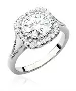 Pierścionek Bonore ze Złota próby 585 z diamentem 1,19 ct