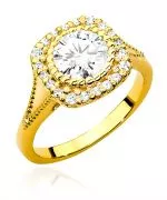Pierścionek Bonore ze Złota próby 585 z diamentem 1,19 ct