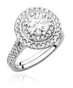 Pierścionek Bonore ze Złota próby 585 z diamentem 1,33 ct