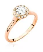 Pierścionek Bonore ze Złota próby 585 z diamentem 0,62 ct