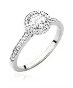 Pierścionek Bonore ze Złota próby 585 z diamentem 0,86 ct