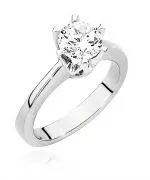 Pierścionek Bonore ze Złota próby 585 z diamentem 0,7 ct