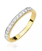Pierścionek Bonore ze Złota próby 585 z diamentem 0,2 ct