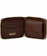 Portfel zamykany na zamek Wolf Signature Brown