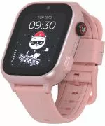 Smartwatch Garett Kids Cute 2 4G Różowy SET z Odblaskowym Paskiem