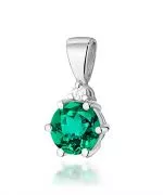 Zawieszka Bonore ze Złota próby 585 ze szmaragdem 0,5 ct