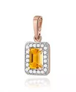 Zawieszka Bonore ze Złota próby 585 z cytrynem 0,6 ct