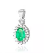 Zawieszka Bonore ze Złota próby 585 ze szmaragdem 0,4 ct