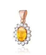 Zawieszka Bonore ze Złota próby 585 z cytrynem 0,6 ct