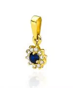 Zawieszka Bonore ze Złota próby 585 z szafirem 0,15 ct