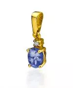 Zawieszka Bonore ze Złota próby 585 z tanzanitem 0,4 ct