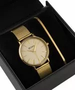 BOWA Praha Full-Gold Mesh 38 Gift Set (zegarek + bransoletka)