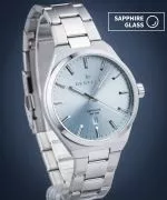 Zegarek męski DESTELL Aries Ice Blue Silver Steel Sapphire