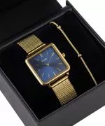 Zegarek damski BOWA Vienna Navy Blue-Gold Mesh 29 Gift Set