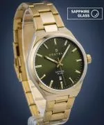 Zegarek męski DESTELL Aries Green Gold Steel Sapphire
