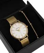 BOWA Praha Silver-Gold Mesh 38 Gift Set (zegarek + bransoletka)
