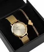 BOWA Tokyo Full Gold Mesh 33 Gift Set (zegarek + bransoletka)