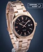 Zegarek męski DESTELL Loup Black Rose Gold Steel Sapphire
