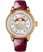 Zegarek damski Aviator Moonflight Gemstone Edition Silver Red Ruby Limited Edition