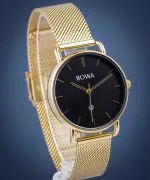 Zegarek damski BOWA Milan Black-Gold Mesh 34