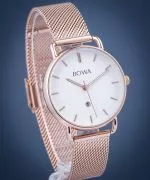 Zegarek damski BOWA Milan White Rose-Gold Mesh 34